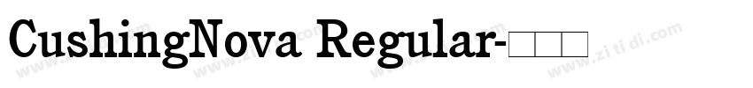 CushingNova Regular字体转换